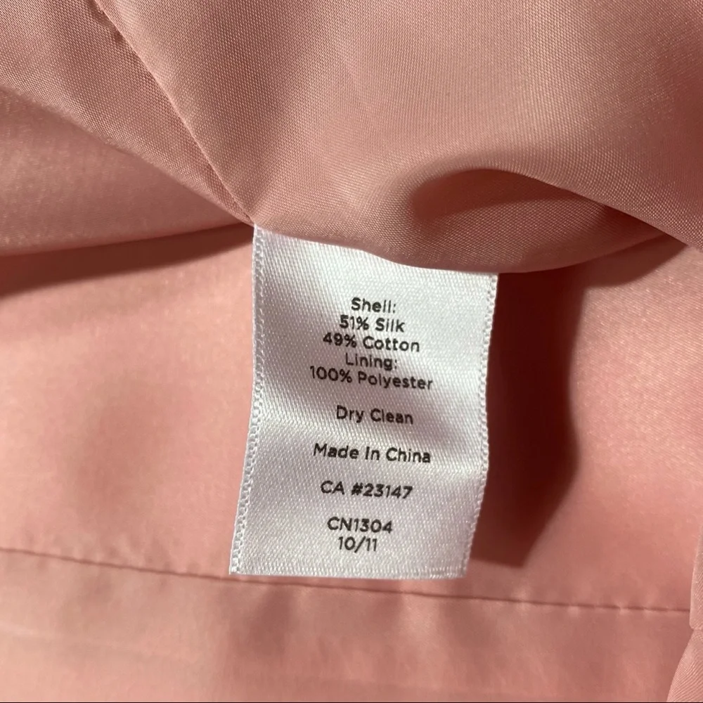 Talbots Silk Blend Sheath Dress NWT Blush Pink Wedding Guest Classic | 6P